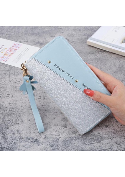 Moda Kadın Pu Deri Uzun Cüzdan Payetler Patchwork Glitter Cüzdan Bozuk Para Cüzdanı Kadın Cüzdan Kız Hediyeler 2022 (Yurt Dışından) fiyatları