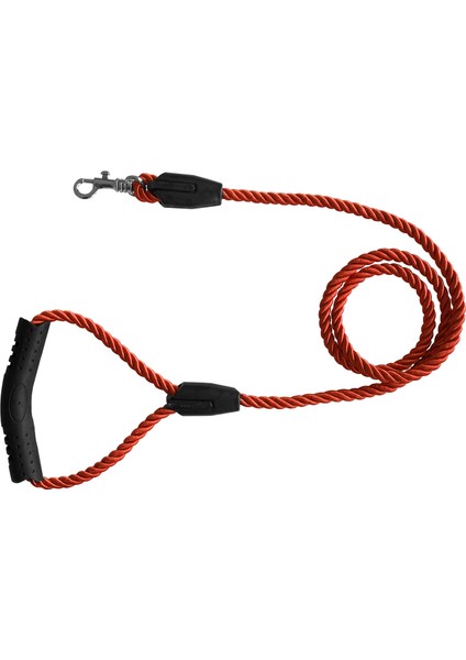 Üçlü Sarmallı Köpek Gezdirme Halatı 1 CM-120 cm Turuncu