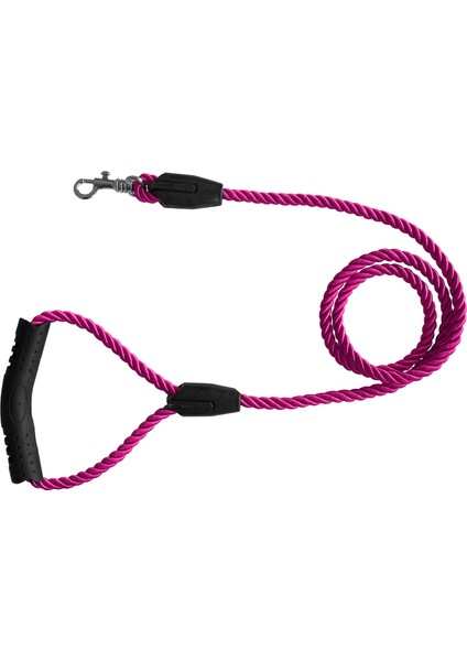 Üçlü Sarmallı Köpek Gezdirme Halatı 1 CM-120 cm Pembe