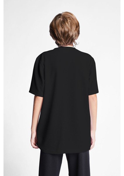 Siyah Çocuk Kısa Kollu T-Shirt 24S-3298-24B modelleri