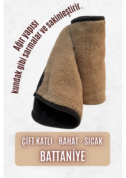 Kedi ve Köpek Battaniyesi - Çift Katlı, Yıkanabilir L