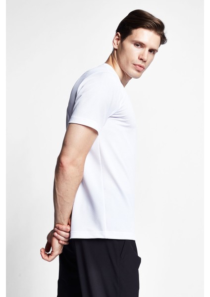 Beyaz Erkek Kısa Kollu T-Shirt 24S-1298-24B