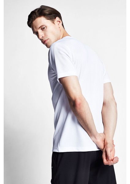 Beyaz Erkek Kısa Kollu T-Shirt 24S-1298-24B
