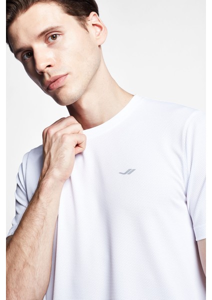 Beyaz Erkek Kısa Kollu T-Shirt 24S-1298-24B