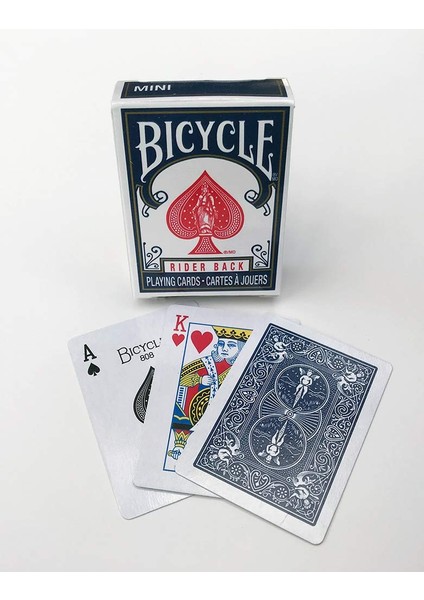 Mini Deck Mavi Tekli Deste Oyun Kartı