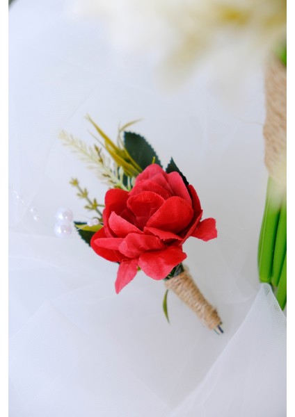 Kırmızı Damat Yaka Çiçeği