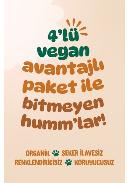 Organik Vegan Puf & Glutensiz Kek Atıştırmalık Paketi - 4 Adet (4 Çeşit)