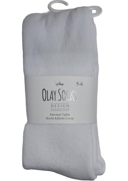 Olay Socks Thermal Tıghts Havlu Külotlu Çocuk Çorap