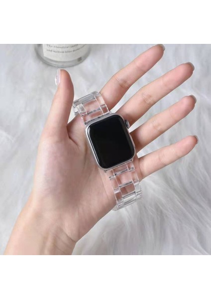 Apple Watch(42/44/45/46/49 Mm)Seri Ultra 1/2 10 9 8 7 6 Se 5 4 3 2 Pimli Ayarlanabilir Doğal Reçine Kordon fiyatları