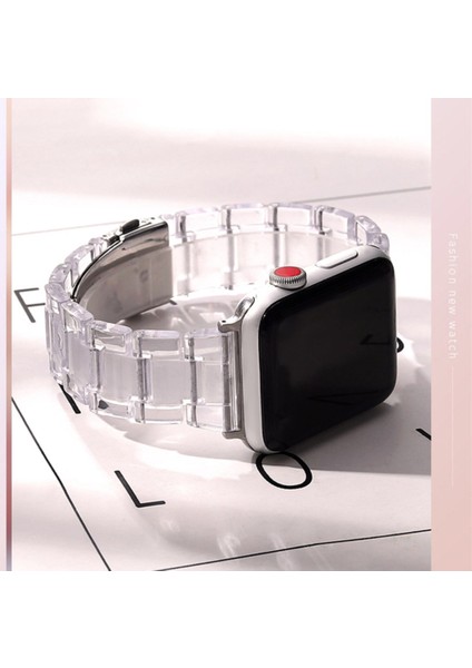 Apple Watch(42/44/45/46/49 Mm)Seri Ultra 1/2 10 9 8 7 6 Se 5 4 3 2 Pimli Ayarlanabilir Doğal Reçine Kordon indirimleri