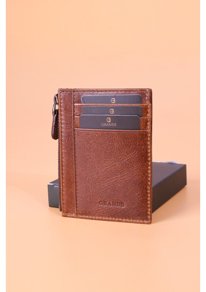 853 Hakiki Deri Slim Kartlık