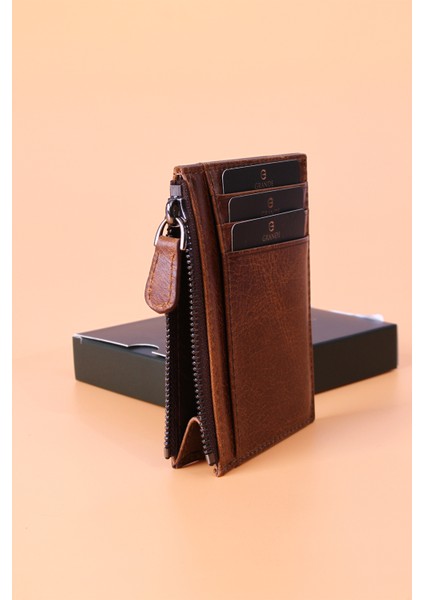 853 Hakiki Deri Slim Kartlık