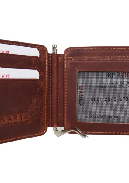 Hakiki Deri Para Maşalı Kartlık Cüzdan 00440
