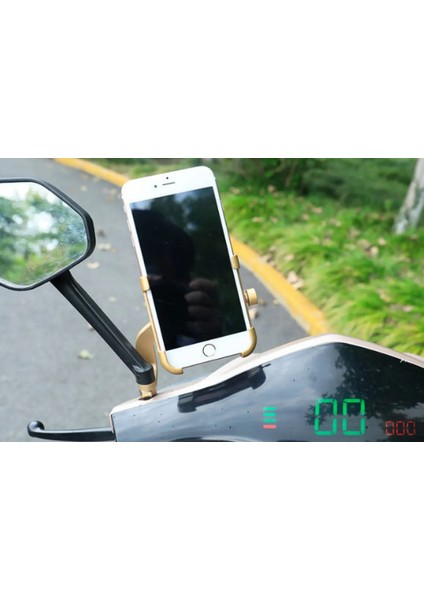 Dikiz Ayna Bağlantılı Metal Motosiklet ve Bisiklet Telefon Tutucu Metal Motorsiklet Telefon Tutacağı fırsatları