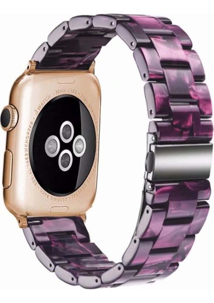 Cool Cold Apple Watch(42/44/45/46/49 Mm)Seri Ultra 1/2 10 9 8 7 6 Se 5 4 3 2 Pimli Ayarlanabilir Doğal Reçine Kordon