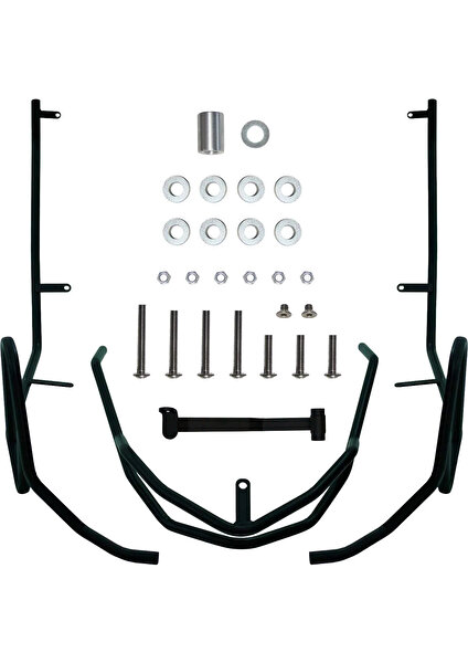 GP Kompozit Yamaha NMAX 125 / 155 2021-2023 Uyumlu Motor Koruma Demiri Siyah