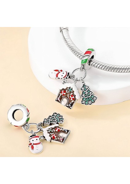 Kardan Adam Yılbaşı Gümüş Charm 925 Ayar fiyatları