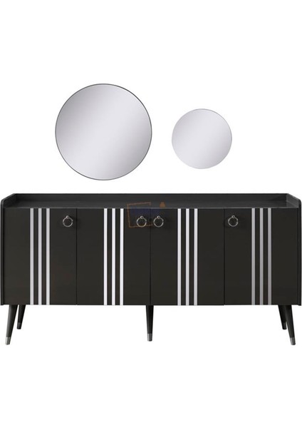 Lotus Yemek Odası Konsol Antrasit