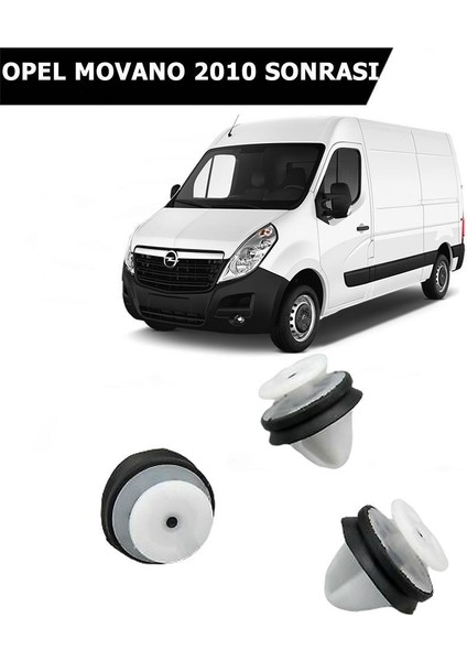 Nvr Opel Movano Kapı Döşeme Klipsi 100 Adetli Paket 9341PF