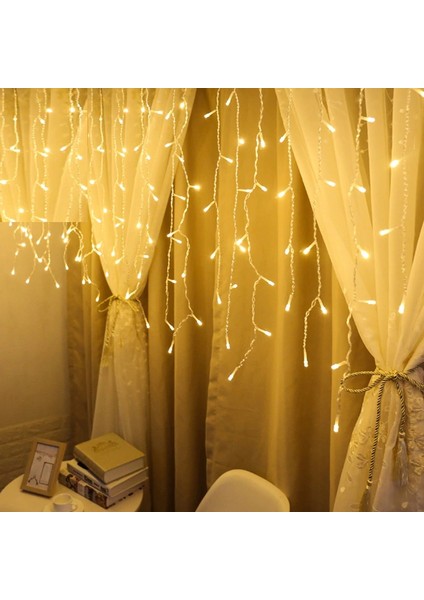 2x2 Metre 10 Dallı 140 Ledli Gün Işığı Salkım LED Işık Salkım Işık Gün Işığı LED Işık Modlu Fişli fırsatları