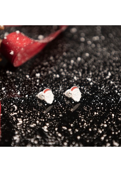 925 Ayar Gümüş Mineli Kardan Adam Küpe