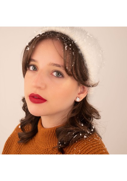 925 Ayar Gümüş Mineli Kardan Adam Küpe fırsatları