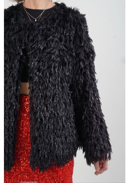 Saçaklı Simli Ceket modelleri