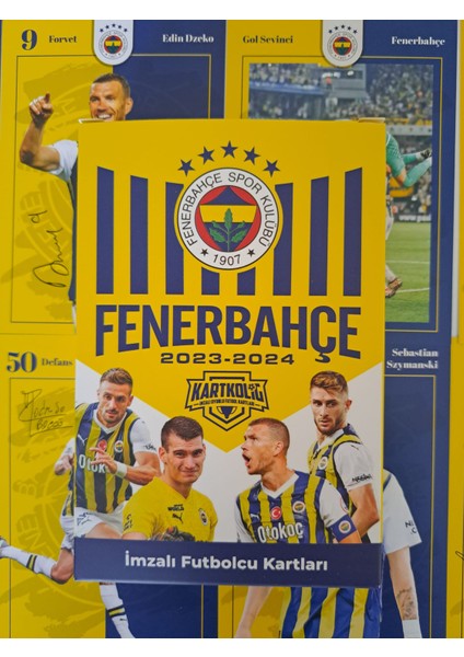 Fb (Fenerbahçe) 2023-2024 Imzalı Sezon Taraftar Futbolcu Oyuncu Kartları Kartkolig (26 Adet Kart)