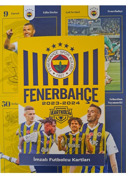 Fb (Fenerbahçe) 2023-2024 Imzalı Sezon Taraftar Futbolcu Oyuncu Kartları Kartkolig (26 Adet Kart)