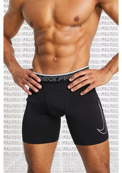 Pro Dri Fit Training Run Shorts Tights Erkek Antrenman Şortu Siyah Boxer