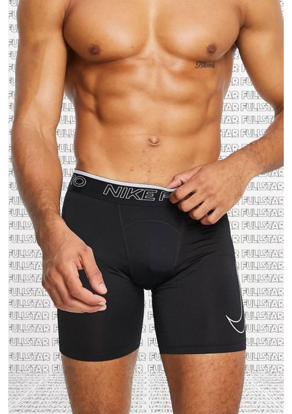 Pro Dri Fit Training Run Shorts Tights Erkek Antrenman Şortu Siyah Boxer