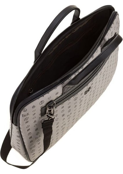 Monogram Gri/Siyah Unisex Laptop & Evrak Çantası Rh09 Business-Mn fırsatları
