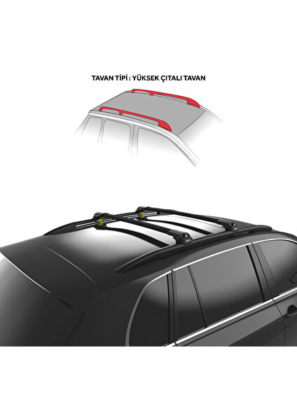 Citroen C4 Grand Picasso 2006-2013 Turtle Air1 Ara Atkı Siyah