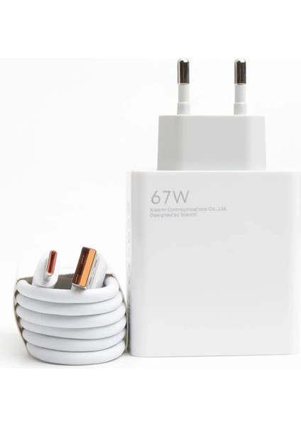 67W Orjinal USB Adaptör ve 1m USB Typec Kablo Şarj Seti