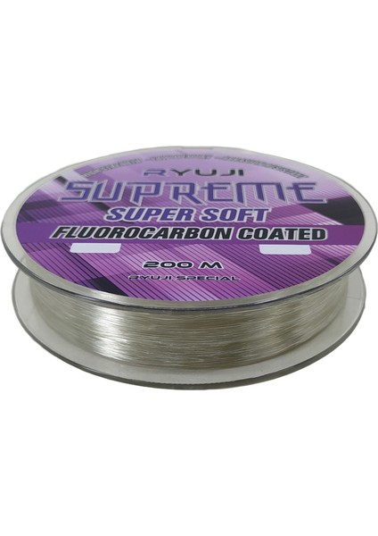 Supreme Super Soft 200M Yeşil Hayalet Misina Fluorocarbon Coated