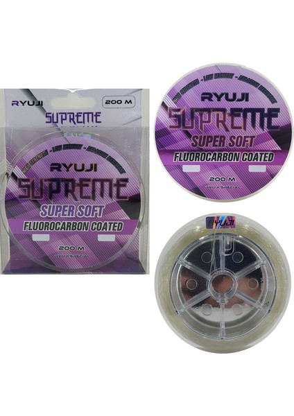 Supreme Super Soft 200M Yeşil Hayalet Misina Fluorocarbon Coated indirimleri