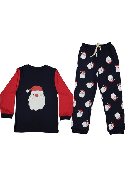 Erkek Çocuk Noel Baba Yılbaşı Pijama Takımı