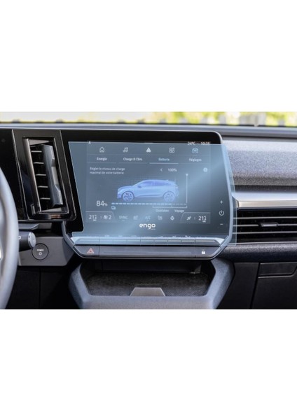 Renault Megane E Tech Multimedya Ekran Koruyucu 9 Inç Şeffaf