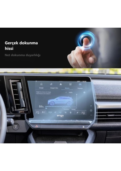 Renault Megane E Tech Multimedya Ekran Koruyucu 9 Inç Şeffaf