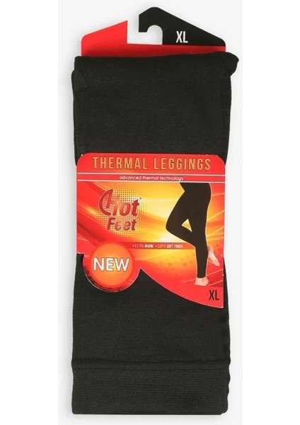 Kadın Siyah Termal Tayt Hot Feet fiyatları