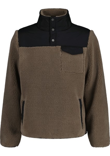 Erkek Kahverengi Regular Fit Dik Yaka Sweatshirt 2067006.261