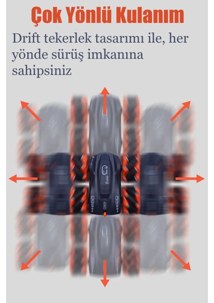Uzaktan Kumandalı Işıklı Çok Yönlü Drift Tekerlekli Dublör Akrobat Araba Stunt Drift Car indirimleri