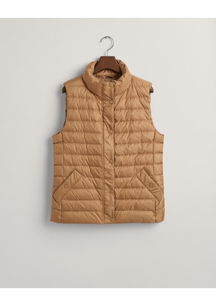 Kadın Kahverengi Regular Fit Dik Yaka Logolu Yelek 4700280.213 modelleri