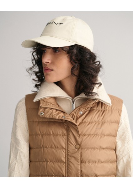 Kadın Kahverengi Regular Fit Dik Yaka Logolu Yelek 4700280.213 fırsatları