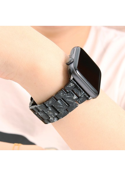Apple Watch(42/44/45/46/49 Mm)Seri Ultra 1/2 10 9 8 7 6 Se 5 4 3 2 Pimli Ayarlanabilir Doğal Reçine Kordon fırsatları