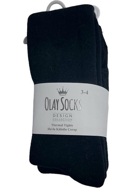 Olay Socks Thermal Tıghts Havlu Külotlu Çocuk Çorap