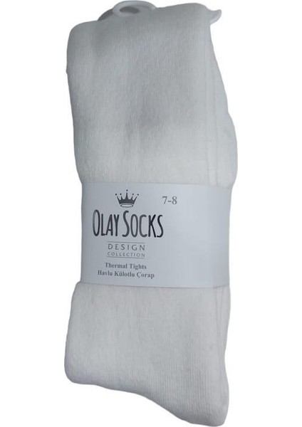 Olay Socks Thermal Tıghts Havlu Külotlu Çocuk Çorap