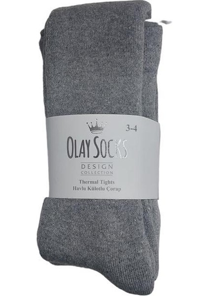 Olay Socks Thermal Tıghts Havlu Külotlu Çocuk Çorap