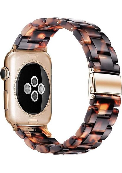 Cool Cold Apple Watch(42/44/45/46/49 Mm)Seri Ultra 1/2 10 9 8 7 6 Se 5 4 3 2 Pimli Ayarlanabilir Doğal Reçine Kordon