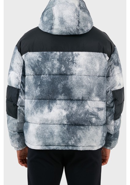 Desenli Kapüşonlu Dolgulu Şişme Mont Erkek Mont 6RZK30 Znkrz 21CS indirimleri